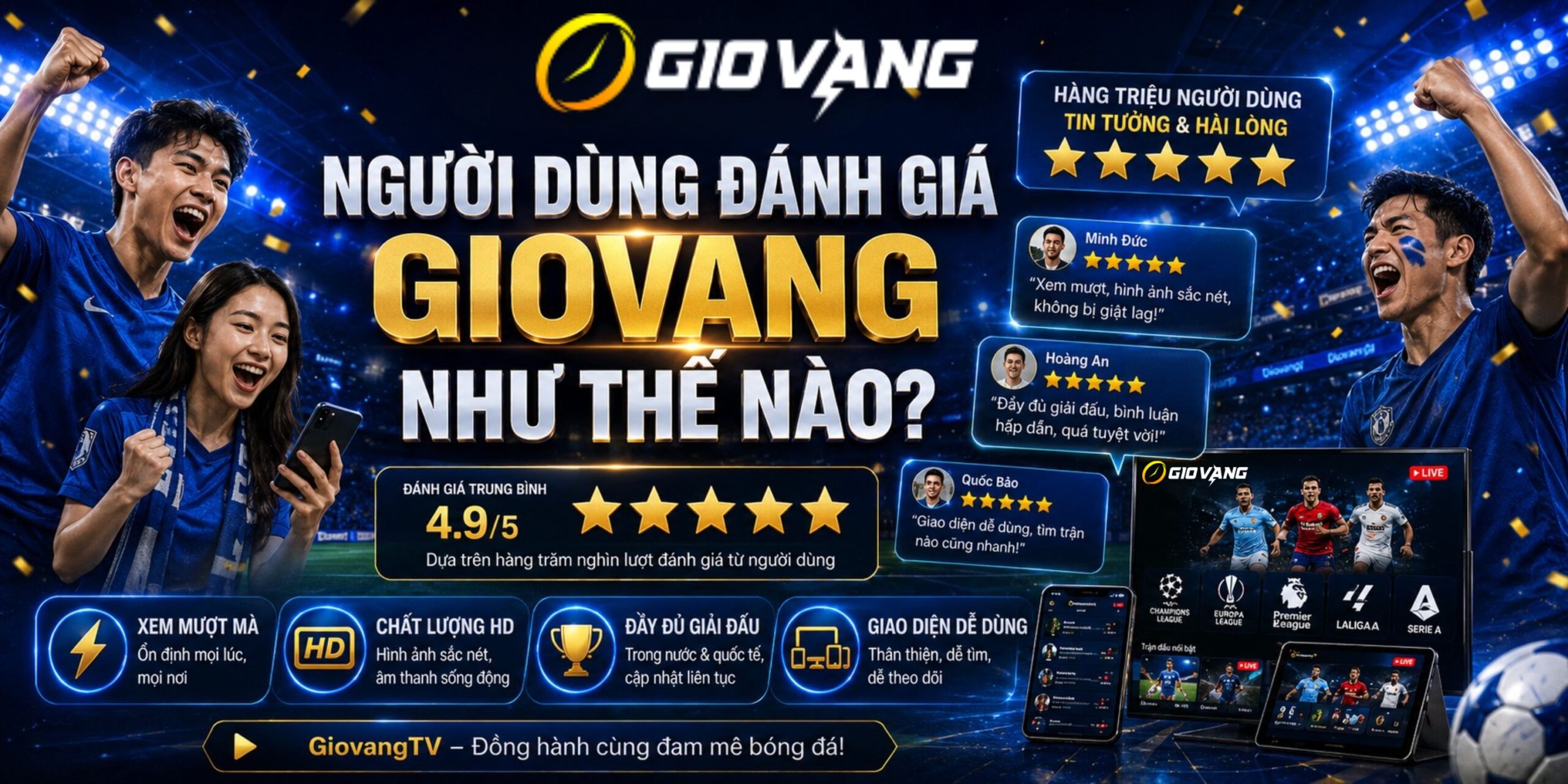Người dùng đánh giá như thế nào về kênh tructiepbongda Giờ Vàng TV Người dùng đánh giá như thế nào về kênh tructiepbongda Giờ Vàng TV