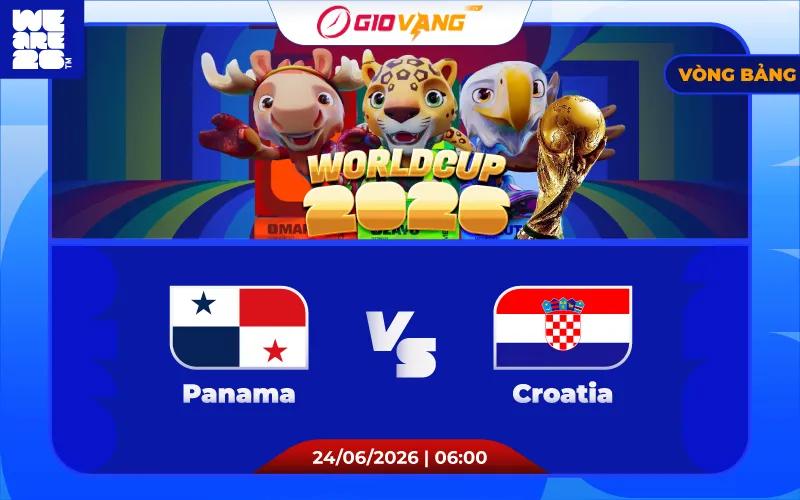 Soi kèo Panama vs Croatia 06h00 ngày 24/6/2026 – World Cup 2026